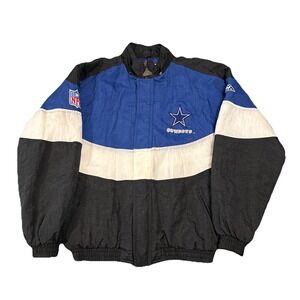 Vintage Apex One Pro Line Dallas Cowboys Jacket Youth XL Mens Medium NFL Blue